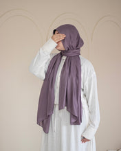 Load image into Gallery viewer, Dusty Purple Cotton Scarf