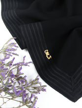 Load image into Gallery viewer, Square Scarf Striped Lace