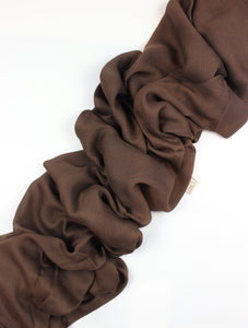 Brown Wood Cotton Modal Scarf