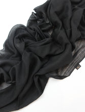 Load image into Gallery viewer, Black Crinkle Scarf
