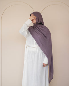 Dusty Purple Cotton Scarf