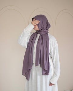 Dusty Purple Cotton Scarf