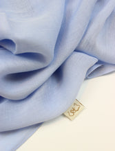 Load image into Gallery viewer, Light Blue Cotton Modal Scarf
