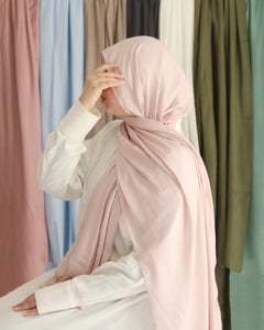 Nude Pink Cotton Scarf