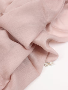 Soft Pink Cotton Modal Scarf