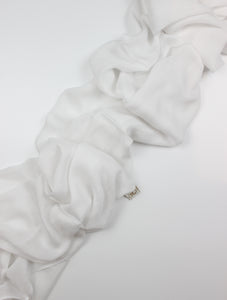 White Snow Cotton Modal Scarf