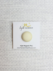 Smooth Cream Magnetic Pin