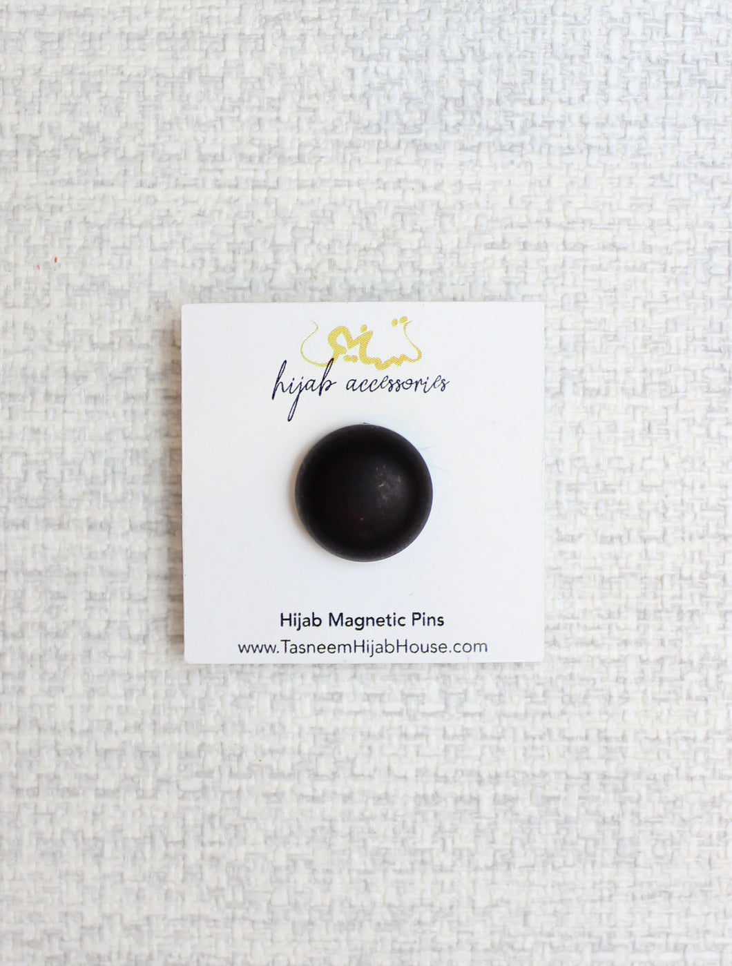Smooth Black Magnetic Pin