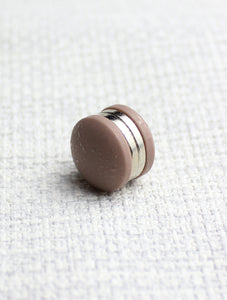 Taupe Droplets Magnetic Pin