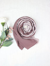 Load image into Gallery viewer, Dusty Mauve X Light Mink Scarf
